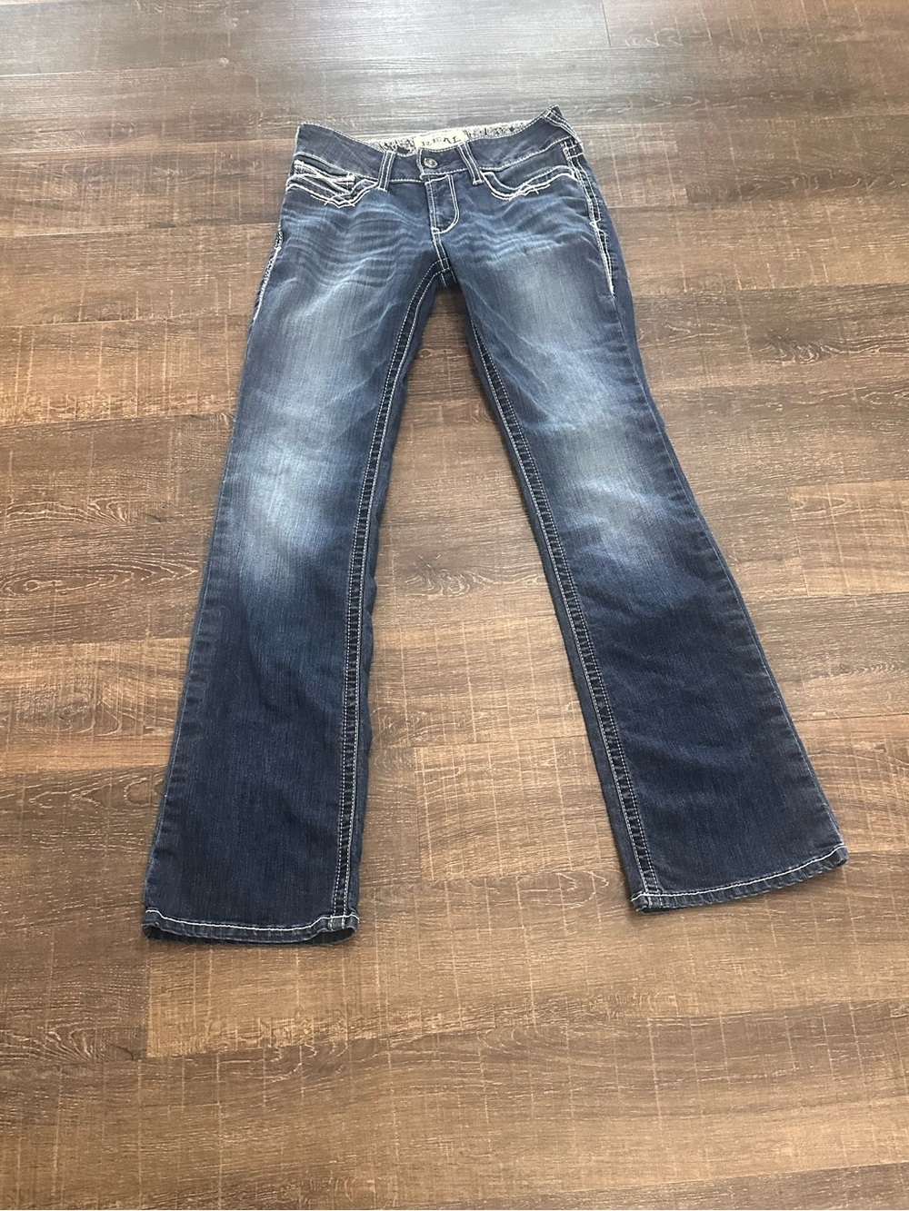 Ariat Women’s Dark Blue Denim Wash Flared Bootcut Jeans Size 29